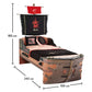 Letto Nave Pirate 90x190cm