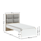 Modera Letto con Testiera (100x200 cm)