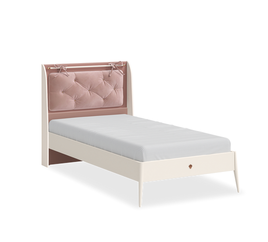 Letto Elegance Classic Con Testiera 100x200 cm, Struttura Elegante e Comoda, Fino a 130 kg