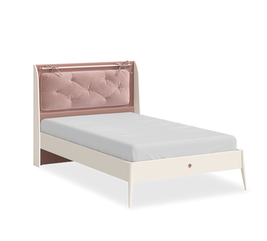 Letto Elegance Classic Con Testiera Sospesa 120x200 cm, Struttura Elegante e Comoda