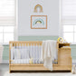 Lettino Trasformabile Mocha Baby con Tavolino 70x115-70x140 Cm per Bambini 0-6 Anni, Multifunzionale e Regolabile