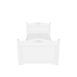 Letto Rustico Bianco (100x200)