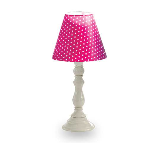 Lampada Dotty Rosa Elegante per Bambine – Illumina con Calore 22x46 cm, Design Dove Sogni Prendono Vita